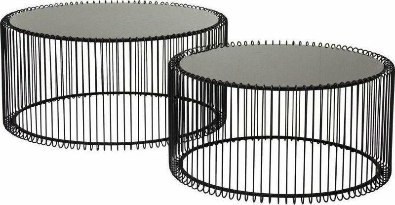 Kare Design :: Zestaw 2 stolików Wire Black